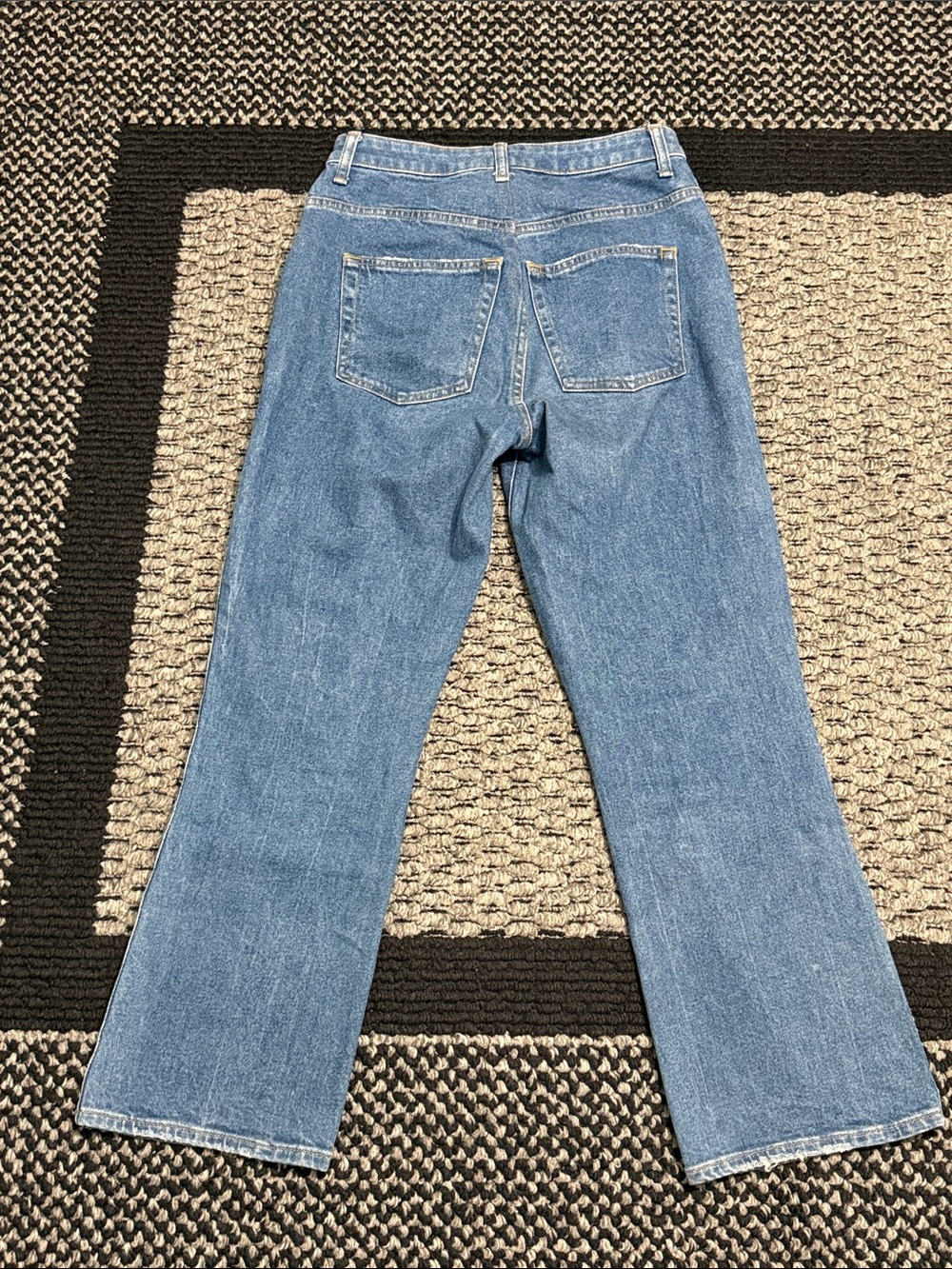 Khaite Benny Kick Flare Jeans 28 High Rise Stretch Denim Designer Luxury - Picture 2 of 7